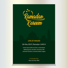 Ramadan Kareem Party Poster templates