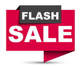 red vector banner flash sale