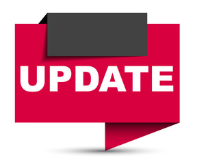 red vector banner update