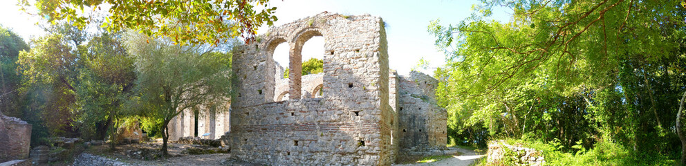 Butrint - Ruins of the ancient city Buthrotum, ancient Greek and later Roman city and bishopric in Epirus, Albania