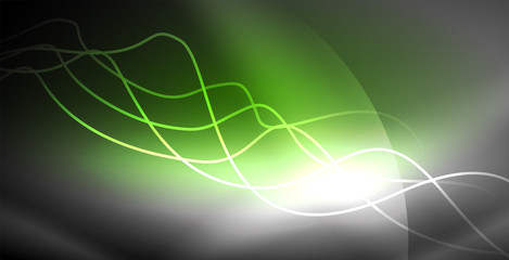 Neon lines shiny glowing background