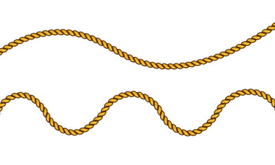 Fototapeta premium Realistic fiber ropes.