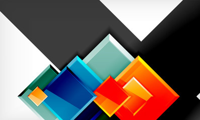 Color squares futuristic abstract background
