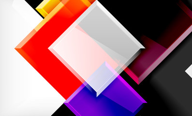 Colorful square and rectangle blocks background