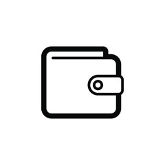 Obraz premium Wallet vector border icon. This icon use for admin panels, website, interfaces, mobile apps