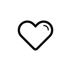 Heart vector border icon. This icon use for admin panels, website, interfaces, mobile apps