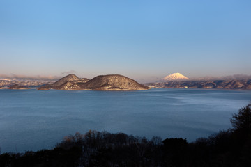 北海道・洞爺湖、冬の景色