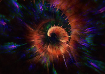 Abstract fractal tunnel