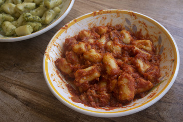 homemade italian tomato gnocchi