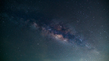 The Milky way and stars in the night sky