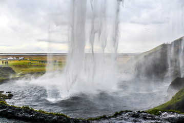 Obraz premium Seljalandsfoss waterfall. Located in the South Region in Iceland.