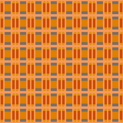 dark golden rod, dim gray and dark orange repeating geometric shapes. can be used for tablecloth fashion design, textiles, wallpaper or as texture