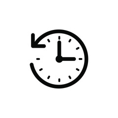 Back In Time border icon. This icon use for admin panels, website, interfaces, mobile apps