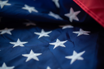 Antique America flag waving pattern background in red blue white color concept for USA 4th july independence day, symbol of patriot freedom and democracy. Glory pride in memorial day of liberty