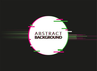 Distorted Glitch Style Modern Background. for Graphic Design - Banner, Poster, Flyer, Brochure, Card