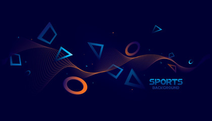 Abstract futuristic background. Vector sport concept