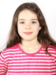 Ein achtjähriges Mädchen im Portrait
