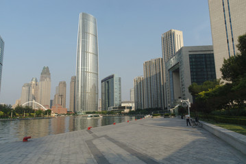 Fototapeta na wymiar Panoramic view in Tianjin