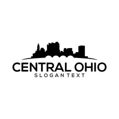 ohio logo concept black and white vector art