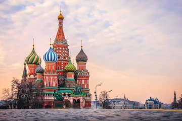 Deurstickers Basilius Kathedrale in Moskau, Russland © Daniel Dörfler