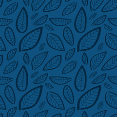 An illustrated seamless nature background pattern
