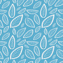 An illustrated seamless nature background pattern
