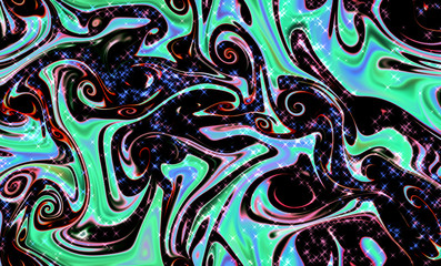 Magic space texture, pattern, looks like colorful smoke with beautiful little stars