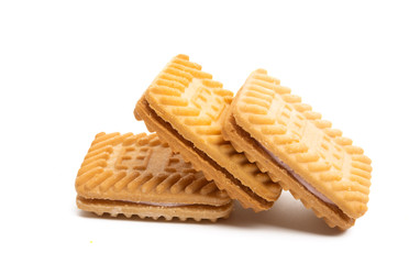 square double cookie isolated