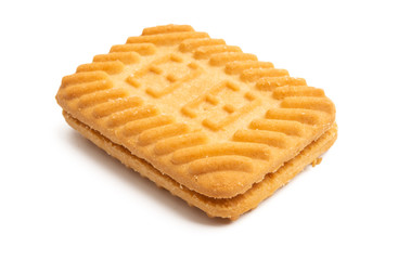 square double cookie isolated