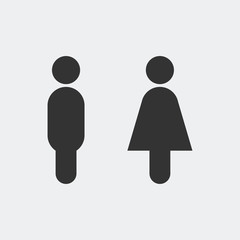 male and female icon vector