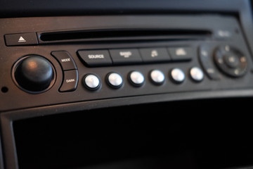 Fototapeta premium Détail d'éléments carrosserie et moteur d'un véhicule