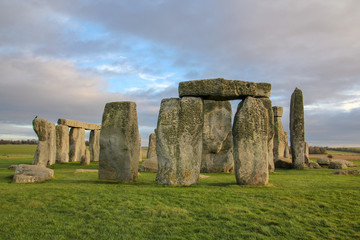 the stones of Stonehenge, a prehistoric monument in Wiltshire, England. UNESCO World Heritage