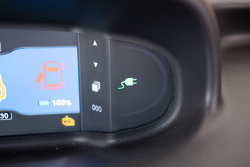 Fototapeta premium Détail d'éléments carrosserie et moteur d'un véhicule