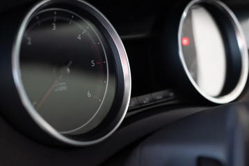 Naklejka premium Détail d'éléments carrosserie et moteur d'un véhicule