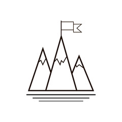 mountain icon, logo vector