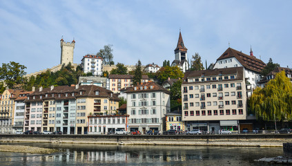 Fototapeta na wymiar Historic building in Lucerne, Switzerland