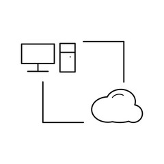 cloud technologies, Internet hosting icon