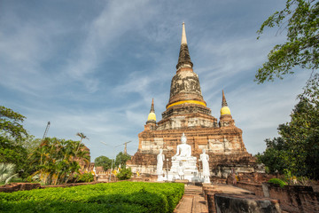 Wat Yai Chai Mongkhon is a at Historical Park at Ayutthaya., Thailand.