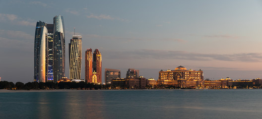 Landmark buildings in Abu Dhabi