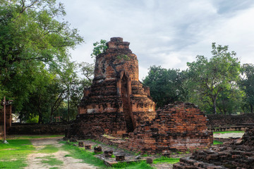 Wat Phra Si Sanphet is a at Historical Park at Ayutthaya., Thailand.