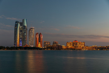 Landmark buildings in Abu Dhabi