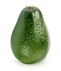 avocados isolated on white background. alligator pear.