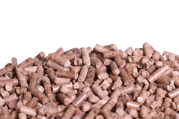 Natural wooden pellets