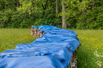 Brennholz Lager viodeo überwacht © focus finder