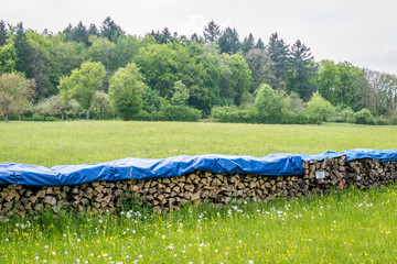 Brennholz Lager viodeo überwacht © focus finder