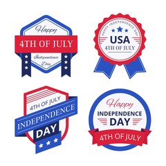 BADGE 4TH OF JULY INDEPENDENCE DAY