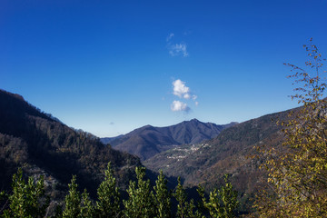 sweet mountains  (view of Apuan Alps, Italy)