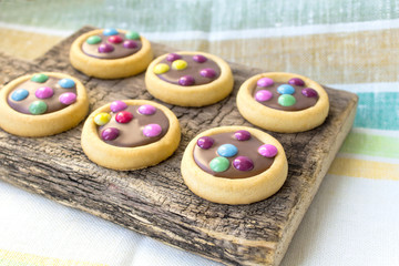 colorful cookies glaze