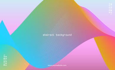 Fluid poster cover with modern ultraviolet color. Dark purple abstract geometrical template with blend shapes