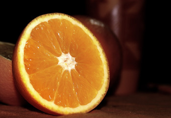 Orange fruit slice 
